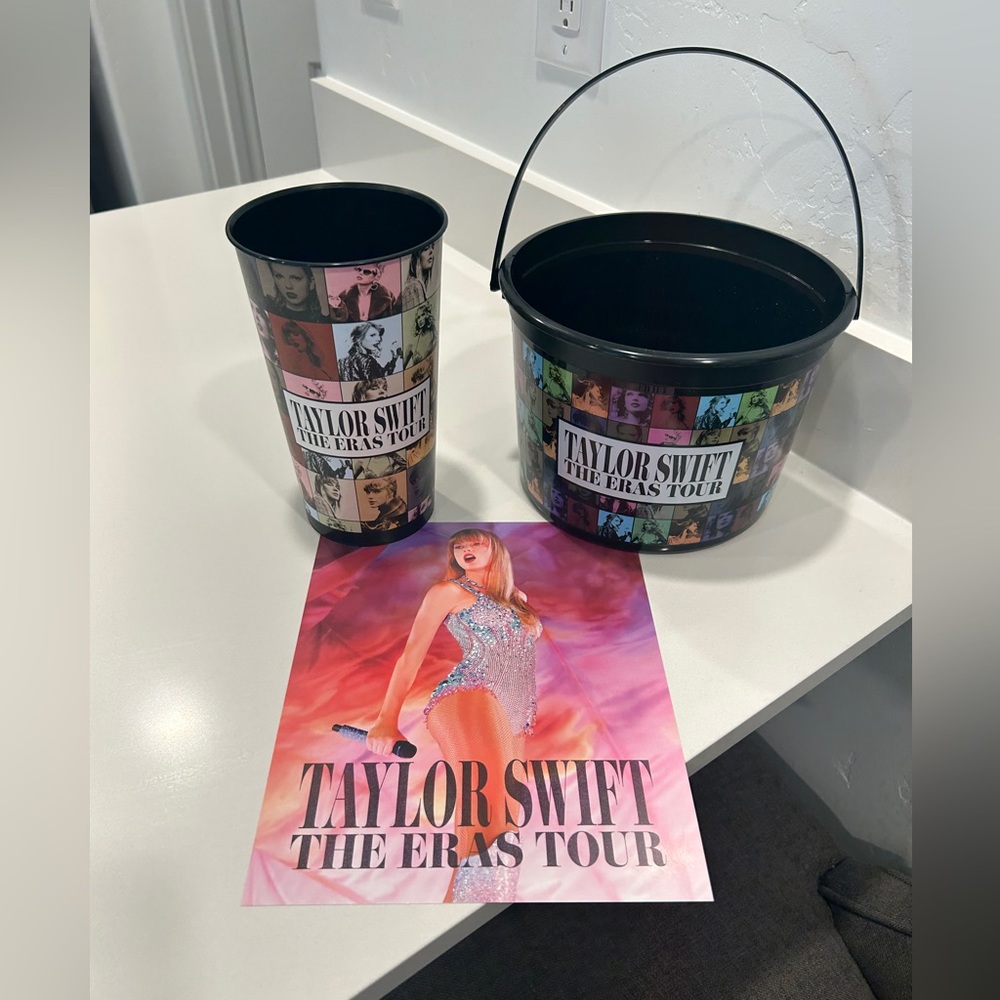 Authentic - Taylor Swift Era Tour Movie Popcorn Bucket + Cup & Mini Poster